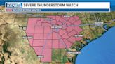 Severe Thunderstorm Watch issued for San Antonio and the surrounding areas until 4 p.m.