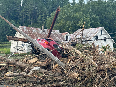 Vermont resident says there's 'no way' she's returning after another round of flooding destroys her home, car