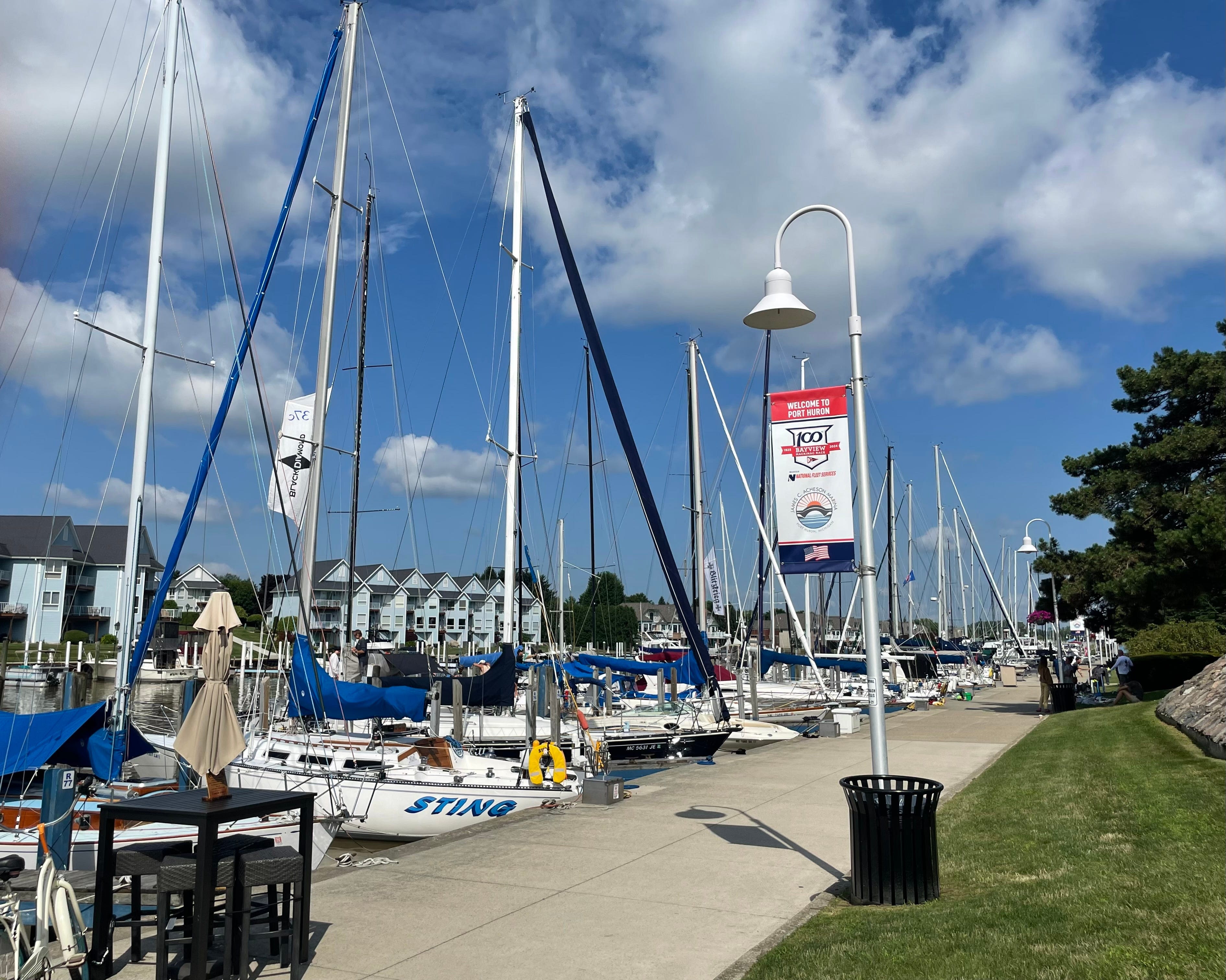 Here's where you can see boats before they take off for the 100th Port Huron-to-Mackinac Island Sailboat Race