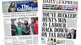 Newspaper headlines: Abbott 'defies Starmer' and Labour 'back down' on VAT