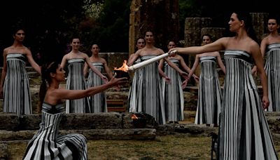 Paris Olympics: Torch lit in Olympia