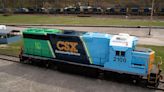 CSX unveils its first hydrogen-powered locomotive, which was retrofitted in Huntington