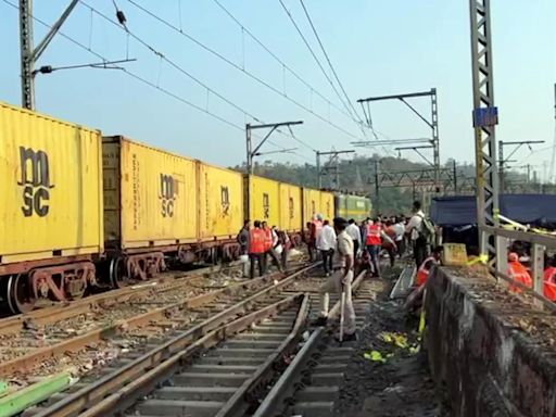 Goods Train Collides With Cement Slabs Kept On Tracks In UP's Raebareli