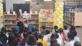 Alief ISD receives three bookshelves of bilingual, multicultural books for low-income elementary schools | Houston Public Media