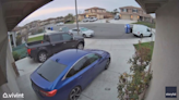 Doorbell video captures car going airborne, crashing into California home