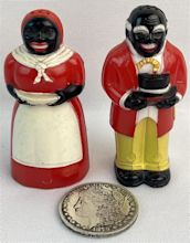 Lot - Vintage 1950's Aunt Jemima & Uncle Moses Salt & Pepper Shaker Set ...