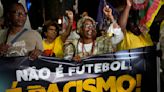 Disgusted by racism targeting soccer's Vinícius, his Brazilian hometown rallies to defend him