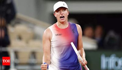 Birthday girl Iga Swiatek swats aside Bouzkova to reach French Open last 16 | Tennis News - Times of India