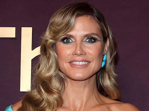 Heidi Klum Puts Toned Body on Display in Lace Bikini for 'Stunning' Poolside Photos