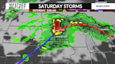 Scattered strong storms possible Saturday