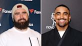 Jalen Hurts Got Jason Kelce His ‘First-Ever’ Louis Vuitton Duffle Bag