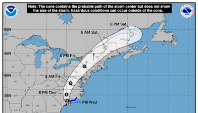 South Carolina affected by Debby