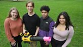 Students’ leaf blower cap reduces sound from devices, to hit stores in 2026