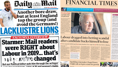 Newspaper headlines: Assange's freedom flight and 'Lacklustre Lions'