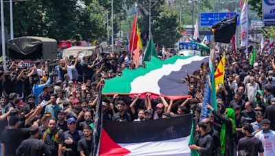 Muharram processions observed in Kashmir; three held in Bihar for waving Palestinian flag