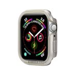 軍盾防撞 抗衝擊 Apple Watch Series SE/6/5/4 (44mm) 鋁合金雙料邊框保護殼(星光銀)