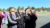 Las Vegas elementary school students’ react to seeing their first solar eclipse
