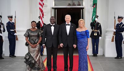 Why Did Jill Biden Wear a Royal Blue Sergio Hudson Gown to the White House’s State Dinner for Kenyan President William Ruto?