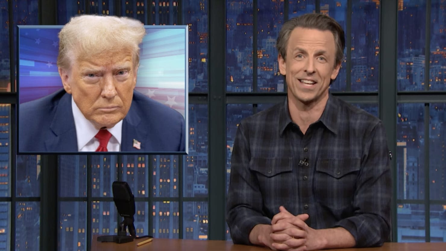 Seth Meyers Shreds Trump’s Batsh*t Campus Protest Conspiracy