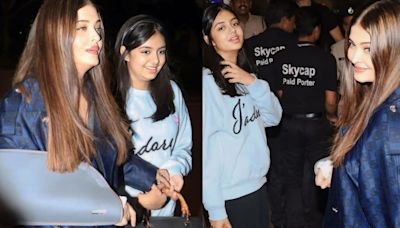 Watch: Injured Aishwarya Rai Bachchan Jets Off To Attend Cannes Film Festival 2024 With Daughter Aaradhya