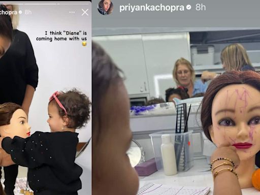 Priyanka Chopra shares daughter Malti Marie's pics while playing with mannequin on 'The Bluff' set