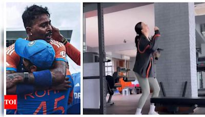 Natasa Stankovic shares cryptic dance video after Hardik Pandya broke down following India’s win at T20 World Cup 2024 finals - See post | - Times of India