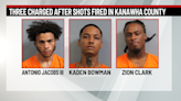 Three men charged after shots fired near a sports complex in Kanawha County