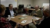 Warren Buffett sits down to play some cards at Omaha's bridge club in 1995