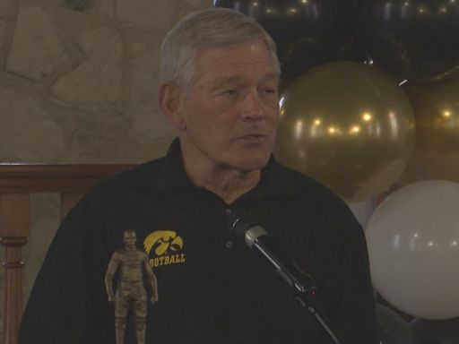 Iowa’s Kirk Ferentz visits Duke Slater statue and scholarship fundraiser