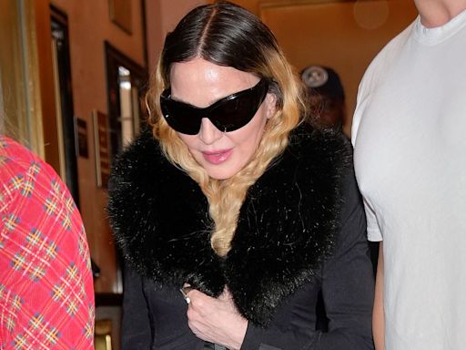 Madonna, 65, bundles up in cool faux fur-trim jacket while out in NYC