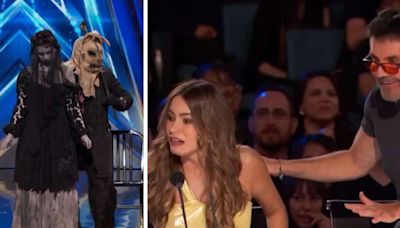 'Repulsive, but brilliant': AGT's Sofia narrowly escapes getting maggots dumped as Simon saves the day
