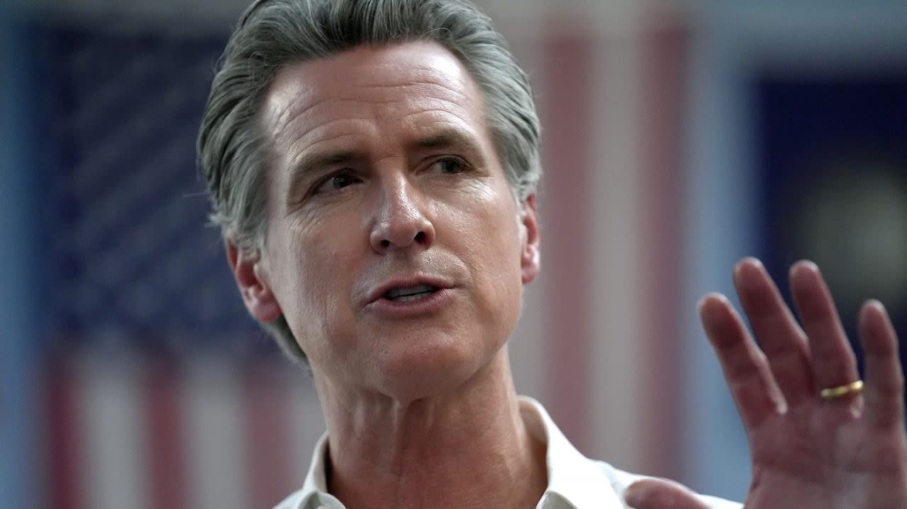 Newsom rejects underdog label for Harris