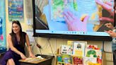 Tehachapi Rotary Club presents books to kindergartners