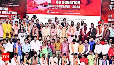 National Conclave in Jaipur Recognizes Top Blood Donation States: Mizoram, Delhi, and Haryana Shine | Jaipur News - Times of India