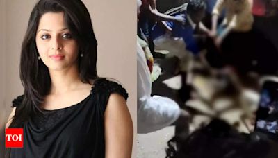 'Devara' FDFS: Vedhika REACTS to the violent goat-sacrificing celebration | Tamil Movie News - Times of India