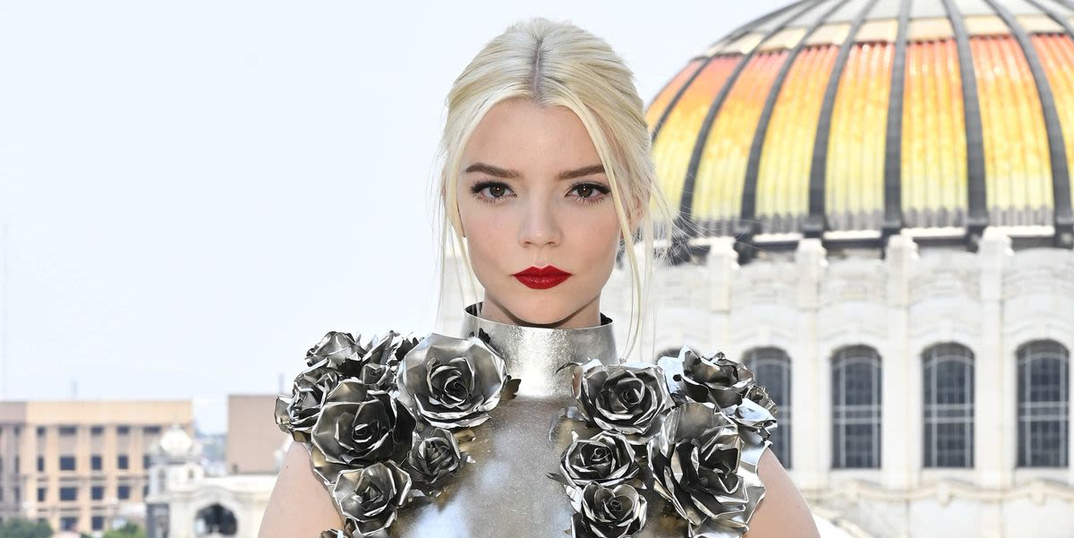 Anya Taylor-Joy Is a Statuesque Beauty in a Metal Minidress That Sculpts to Her Body