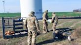 Shahed drone stuck in wind turbine blade in Mykolaiv Oblast – video