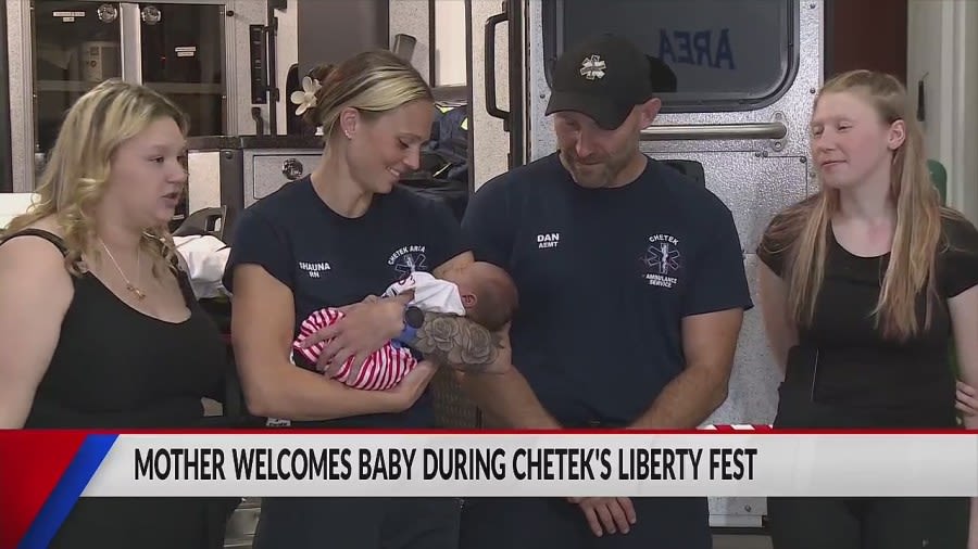 Feel Good Friday: Mother welcomes baby during Chetek’s Liberty Fest