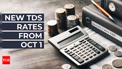 New TDS rates from October 1, 2024: What are the revised tax deducted at source rates? Check list of changes for these transactions - Times of India