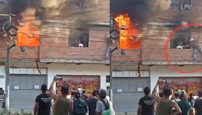 Habló el ciudadano que protagonizó valiente rescate de 10 gatos durante un incendio en Medellín: “Dios me iluminó”