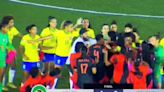 Jugadoras de Colombia y Brasil protagonizan fuerte altercado tras la derrota de la Tricolor