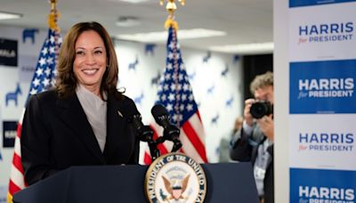 Harris hits trail with Democratic nomination locked in