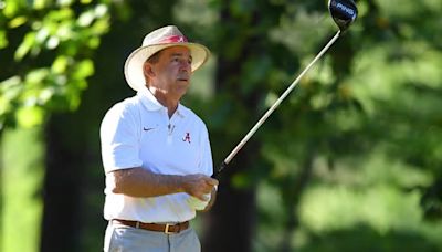 Nick Saban at the Masters: Retired Alabama football coach talks golf, chores, Miss Terry