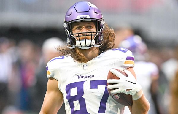T.J. Hockenson injury update: Vikings TE ahead of schedule, Kevin O'Connell puts doubt in Week 1 availability