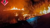 Un incendio calcina unos 1.000 m2 de cañar y vegetación en Callosa de Segura