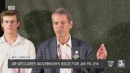 Jim Pillen delivers remarks after winning GOP nomination