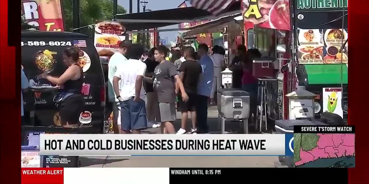 Hot weather challenges New Haven food truck workers