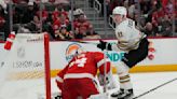 Frederic scores 2 goals as Bruins win 3rd straight by downing Red Wings, 5-3