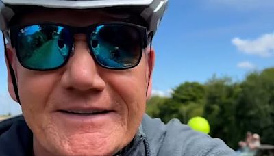 Gordon Ramsay, 57, says it's 'so nice' to be back on his bike