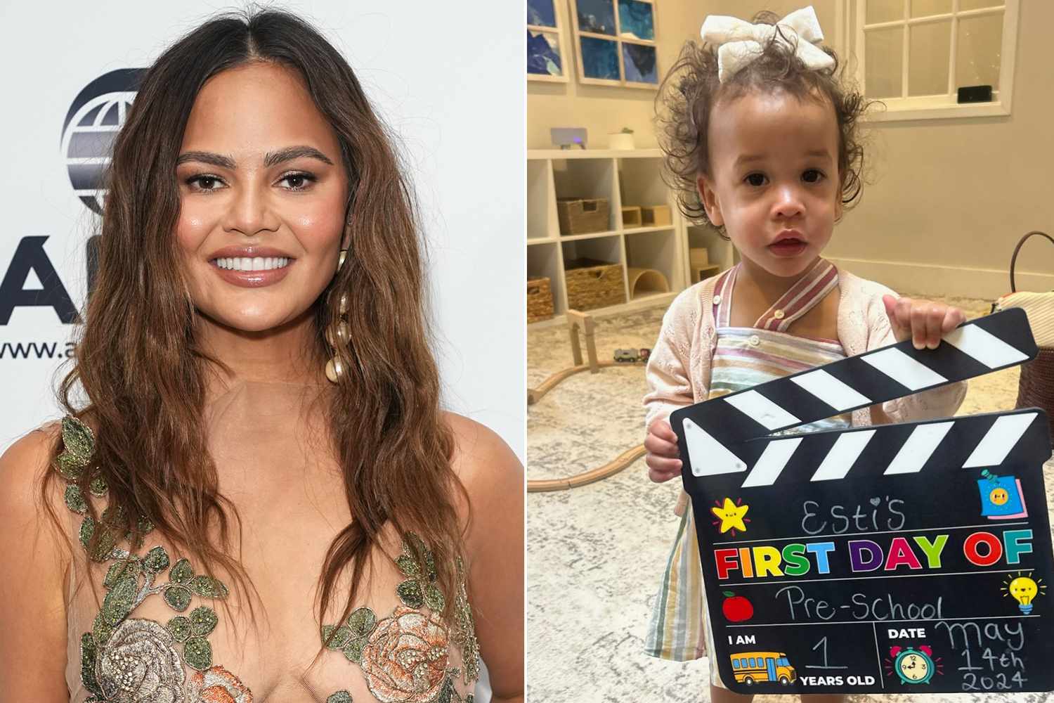 Chrissy Teigen Celebrates Daughter Esti’s First Day at Preschool with Super-Cute Photo: 'Can't Take it'